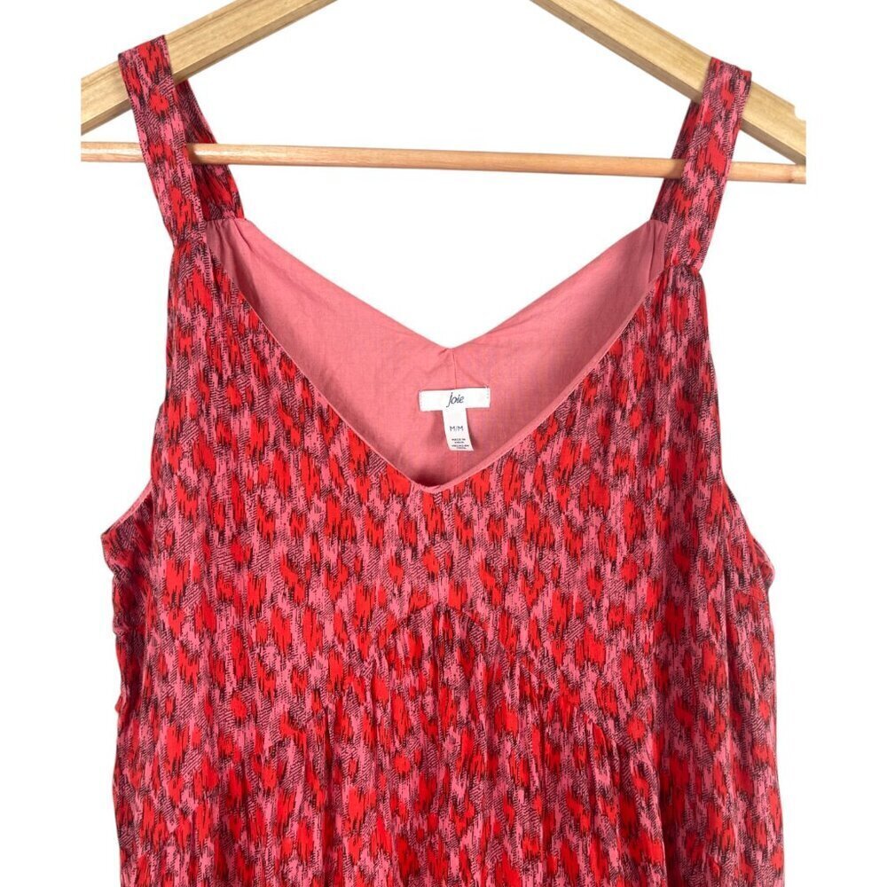 JOIE BONDI V-NECK TIERED SLEEVELESS MIDI DRESS - Picture 4 of 7